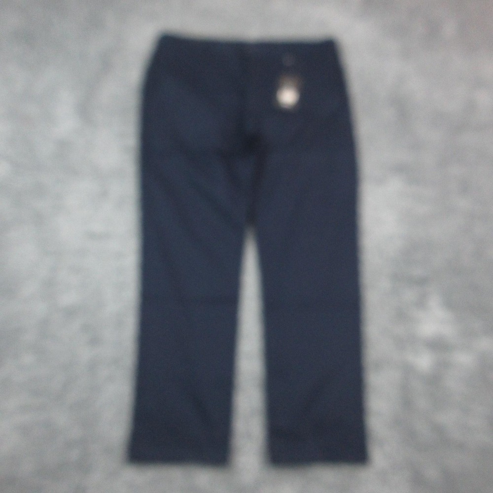 Blue Ice Pants Mens 38x31 Navy Stretch Chino Dress Flat Front 39x30.5* NWT